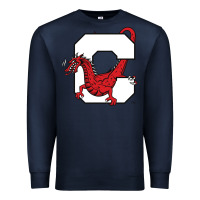 Navy suny cortland red dragons Premium Sweatshirt - linhVisuals