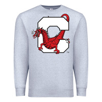 Heather Grey suny cortland red dragons Premium Sweatshirt - linhVisuals