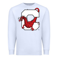 White suny cortland red dragons Premium Sweatshirt - linhVisuals