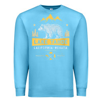 Ocean Blue womens lake tahoe national park california nevada vintage bear men v n Premium Sweatshirt - linhVisuals