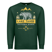 Sports Green womens lake tahoe national park california nevada vintage bear men v n Premium Sweatshirt - linhVisuals