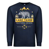 Navy womens lake tahoe national park california nevada vintage bear men v n Premium Sweatshirt - linhVisuals