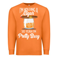 Carrot cigar smoking tshirt smoking whiskey drinking dad tee gift Premium Sweatshirt - linhVisuals