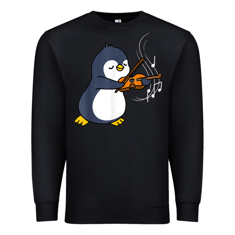 Penguin Playing Violin Animal Premium Sweatshirt by linhVisuals | Teevron