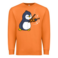 Carrot penguin playing violin animal Premium Sweatshirt - linhVisuals