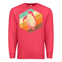 Cardinal penguin retro vintage style penguin Premium Sweatshirt - linhVisuals
