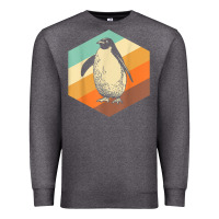 Charcoal Heather penguin retro vintage style penguin Premium Sweatshirt - linhVisuals