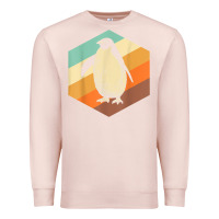 Pale Pink penguin retro vintage style penguin Premium Sweatshirt - linhVisuals