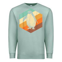 Seafoam penguin retro vintage style penguin Premium Sweatshirt - linhVisuals