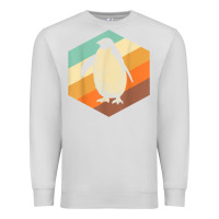 Dove Grey penguin retro vintage style penguin Premium Sweatshirt - linhVisuals