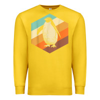 Lemon penguin retro vintage style penguin Premium Sweatshirt - linhVisuals