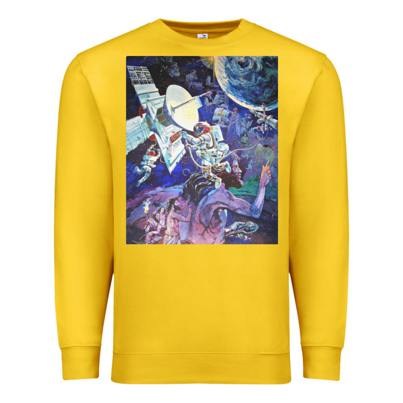 Spaceship Earth Mural Premium Sweatshirt by linhVisuals | Teevron