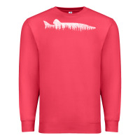 Cardinal musky pine forest fishing angler Premium Sweatshirt - linhVisuals