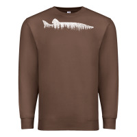 Chestnut musky pine forest fishing angler Premium Sweatshirt - linhVisuals