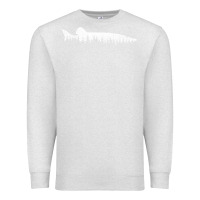 Oatmeal Heather musky pine forest fishing angler Premium Sweatshirt - linhVisuals