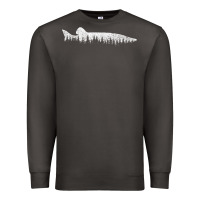 Smoke musky pine forest fishing angler Premium Sweatshirt - linhVisuals
