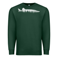 Sports Green musky pine forest fishing angler Premium Sweatshirt - linhVisuals