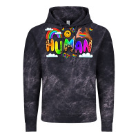 Cloud Black human pride Vintage Hoodie - LillyAllenDesigns