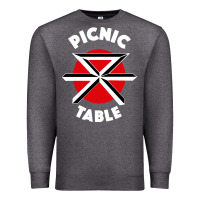 Charcoal Heather picnic table parody Premium Sweatshirt - linhVisuals