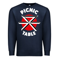 Navy picnic table parody Premium Sweatshirt - linhVisuals