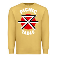 Antique Gold picnic table parody Premium Sweatshirt - linhVisuals
