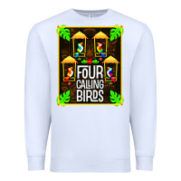 White four calling birds Premium Sweatshirt - linhVisuals