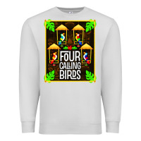 Dove Grey four calling birds Premium Sweatshirt - linhVisuals