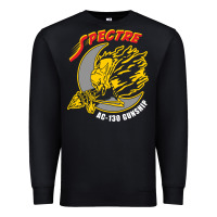 Black AC 130 Gunship New Spectre Premium Sweatshirt - linhVisuals