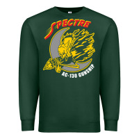 Sports Green AC 130 Gunship New Spectre Premium Sweatshirt - linhVisuals
