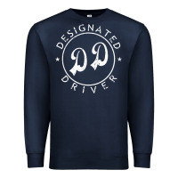Navy designated driver funny gift tee Premium Sweatshirt - linhVisuals