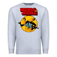 Heather Grey heckle and jeckle Premium Sweatshirt - linhVisuals