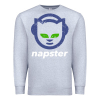 Heather Grey napster Premium Sweatshirt - linhVisuals