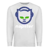 Oatmeal Heather napster Premium Sweatshirt - linhVisuals