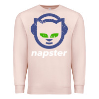 Pale Pink napster Premium Sweatshirt - linhVisuals
