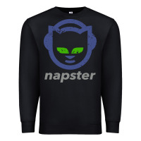 Black napster Premium Sweatshirt - linhVisuals