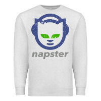 Oatmeal Heather napster Premium Sweatshirt - linhVisuals