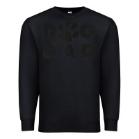 Black dog dad classic design paw gift t shirt Premium Sweatshirt - linhVisuals