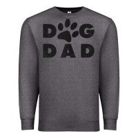 Charcoal Heather dog dad classic design paw gift t shirt Premium Sweatshirt - linhVisuals