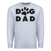 Heather Grey dog dad classic design paw gift t shirt Premium Sweatshirt - linhVisuals
