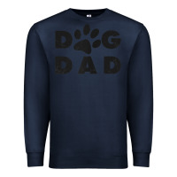 Navy dog dad classic design paw gift t shirt Premium Sweatshirt - linhVisuals