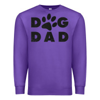 Purple dog dad classic design paw gift t shirt Premium Sweatshirt - linhVisuals