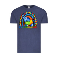 Vintage Denim Autism Awareness Autism elephant Vintage Tee - FaDigitalArtStudio