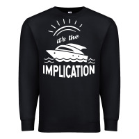 Black the implication its always sunny in philadelphia Premium Sweatshirt - linhVisuals