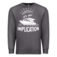 Charcoal Heather the implication its always sunny in philadelphia Premium Sweatshirt - linhVisuals