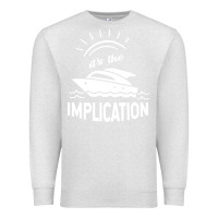 Oatmeal Heather the implication its always sunny in philadelphia Premium Sweatshirt - linhVisuals