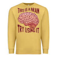 Antique Gold Brain Premium Sweatshirt - linhVisuals