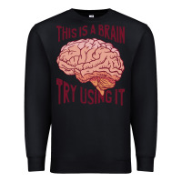Black Brain Premium Sweatshirt - linhVisuals