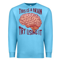 Ocean Blue Brain Premium Sweatshirt - linhVisuals