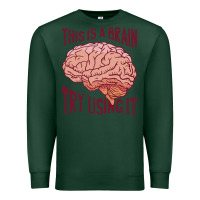 Sports Green Brain Premium Sweatshirt - linhVisuals