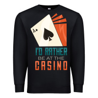 Black Casino Premium Sweatshirt - linhVisuals